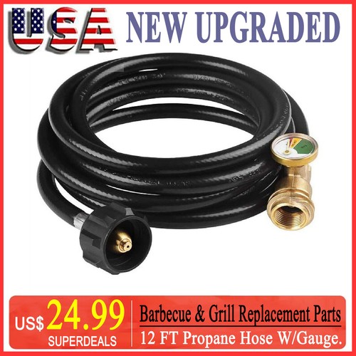 Adjustable 12ft propane hose - adjustable,