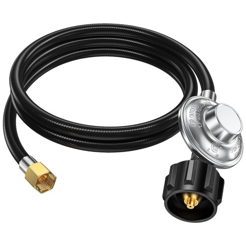 Propane regulator with - regulator, hose