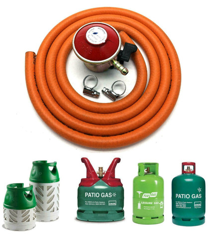 Gas barbecue bottle regulator - bottle,